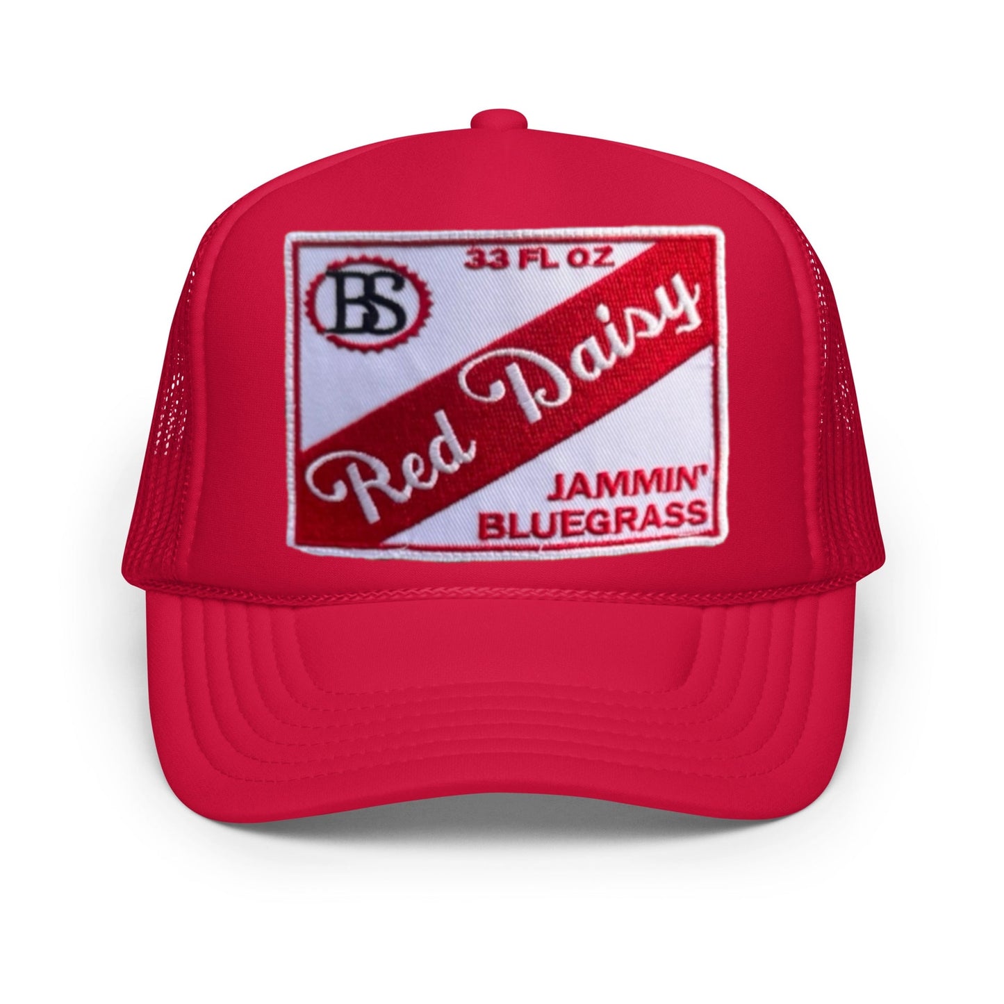 Red Daisy Foam Hat