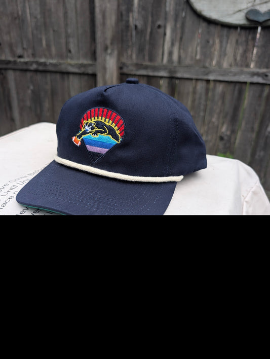Bears Under the Stars Navy with White Rope