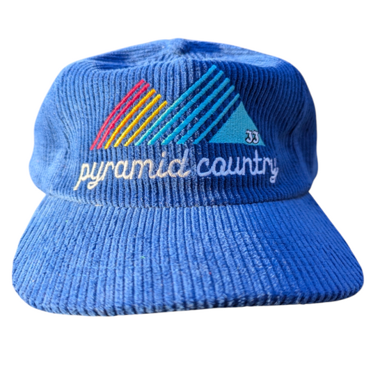 Pyramid Country Corduroy Blue Hat