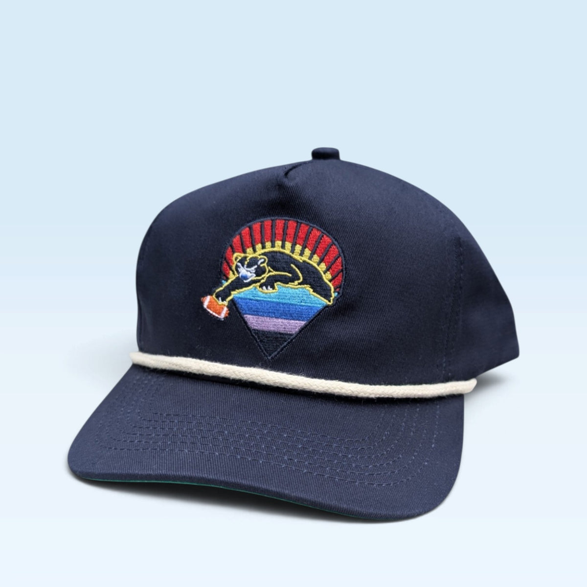 Bears Under the Stars Navy with White Rope