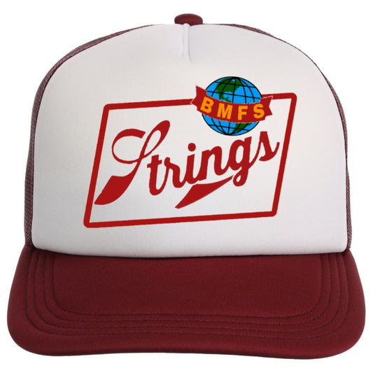 Strings + Schlitz Beer Foam Trucker Hat