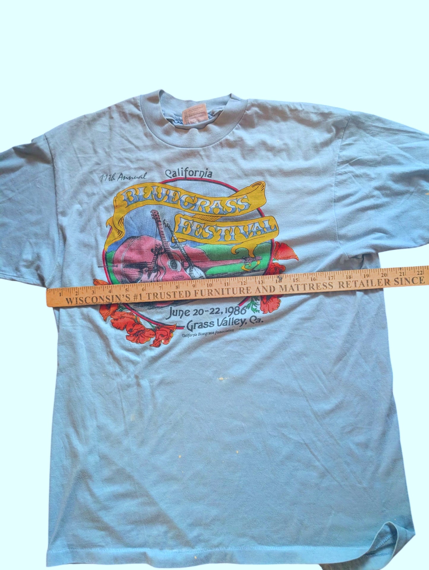 1986 California Bluegrass Association Fest Vintage Shirt