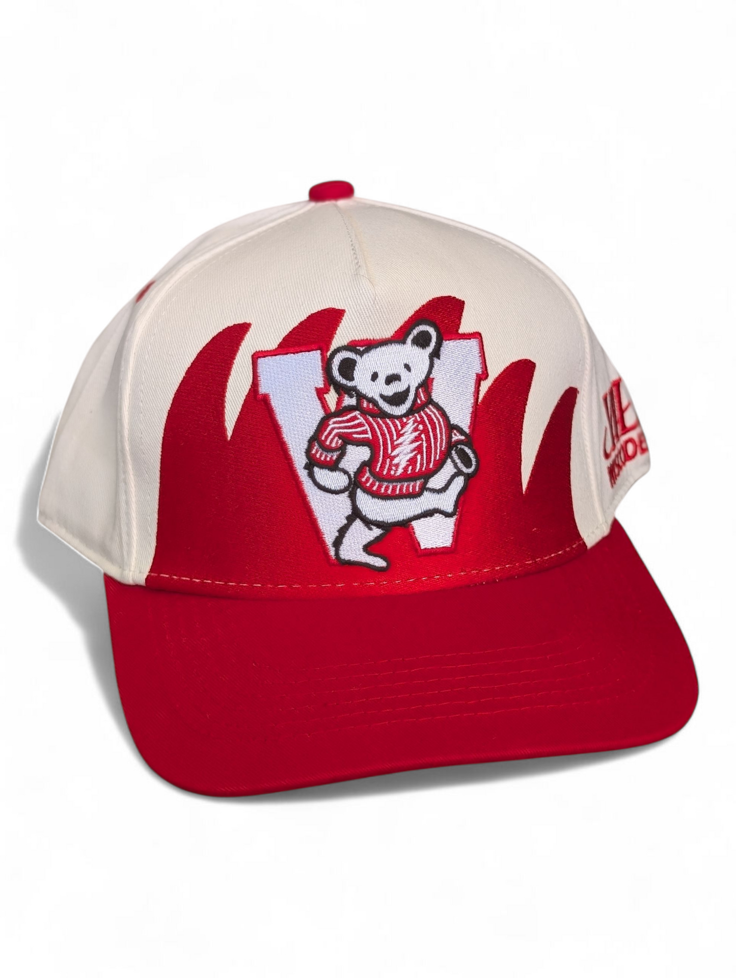 Wisconsin Bucky Bear Shark Tooth Hat