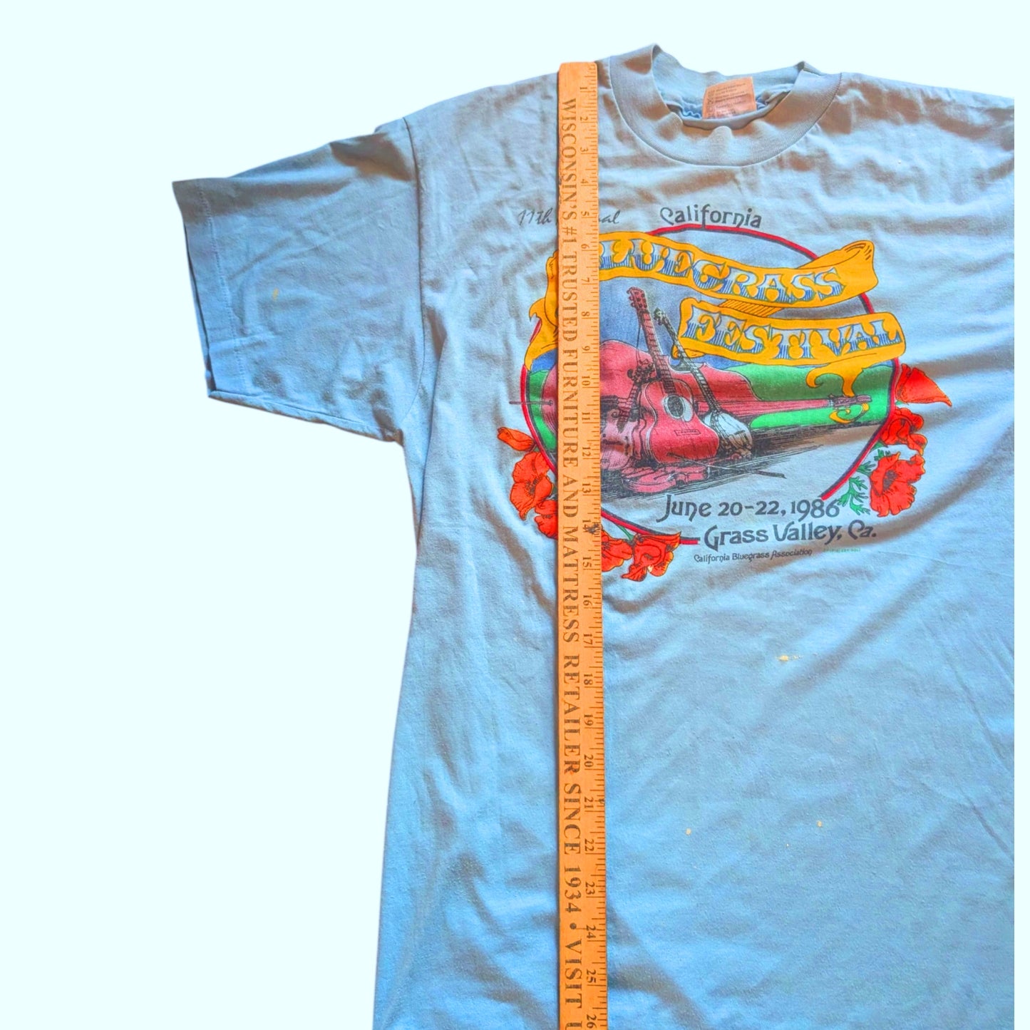 1986 California Bluegrass Association Fest Vintage Shirt