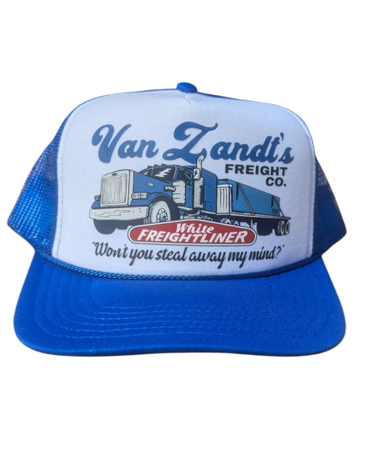 Van Zandt White Freightliner Foam Hat