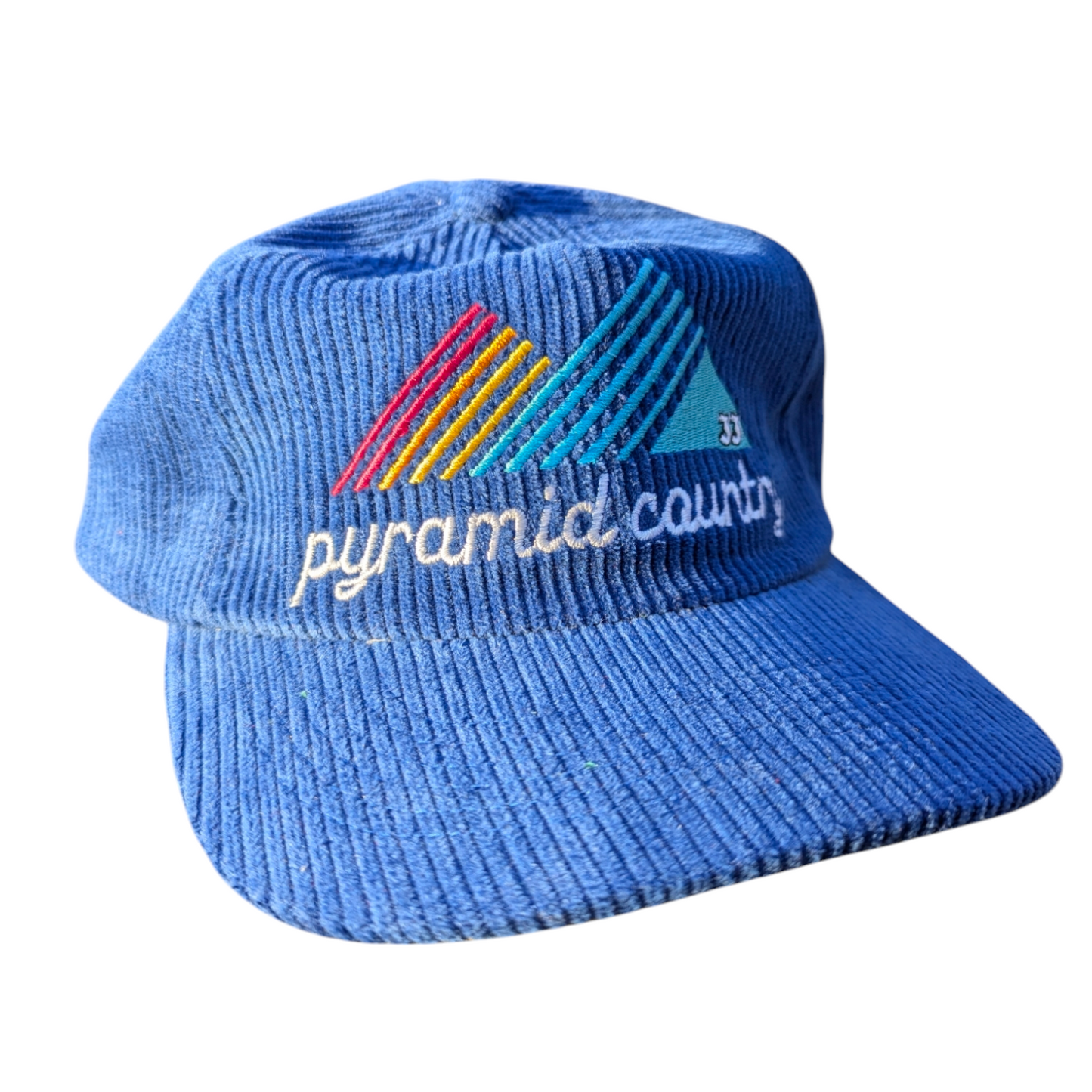 Pyramid Country Corduroy Blue Hat
