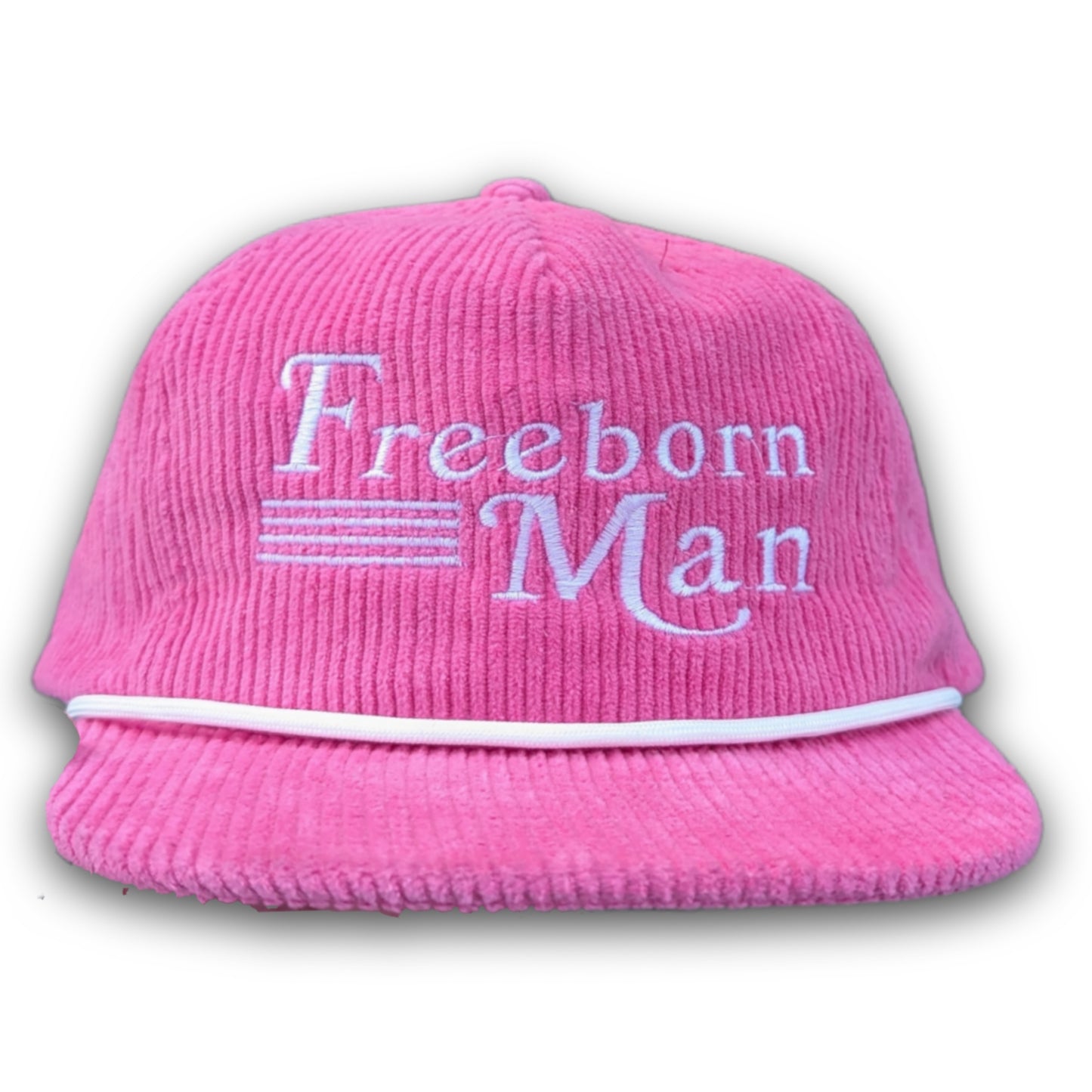 Freeborn Man Pink Corduroy Hat
